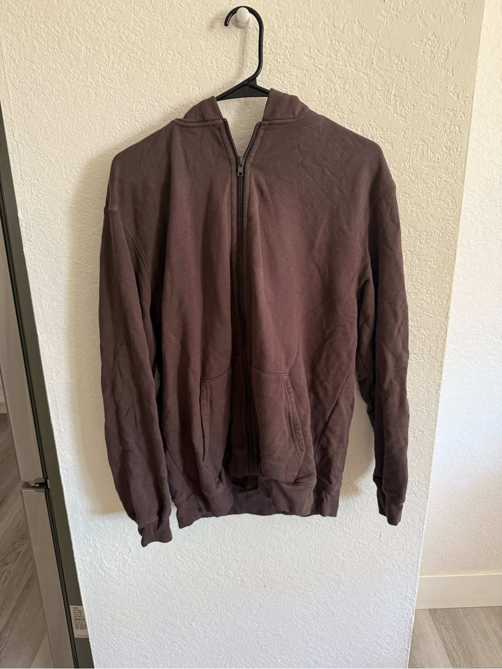 SKIMS Brown Full-Zip Hoodie Jacket
